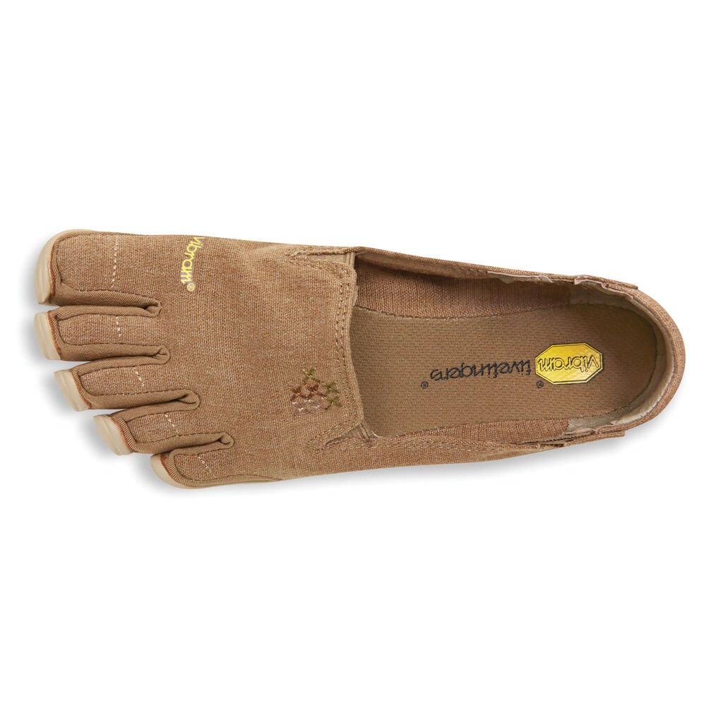 Vibram FiveFingers Dames Cvt-Hemp - Barefoot Schoenen Khaki - 728610EPA